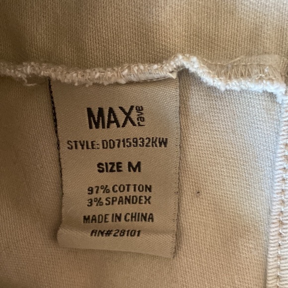 Max Rave Beige Denim Jacket Size M - Picture 9 of 10